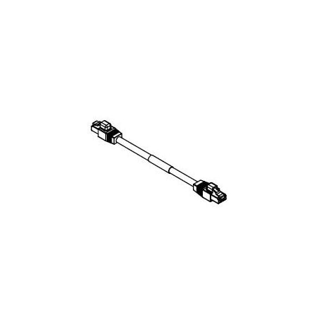 Woodhead Brad Rj-Lnxx Rj-45 568B Double-Ended Cordset, 8 Pole, Male (Straight) To Male (Straight) ENV3335M010